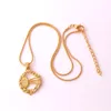 New Style Gold Plated Leaf Dart Board And Darts Design Pendant Wheat Chain Men's Necklace248j