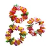 Hawaiian Flower Lei Bra Luau Hula Dance Hawaii Bra Summer Holiday Halloween Weeding Costumes Party Dance Dress 6 Colors