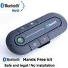 Universal Bluetooth Car Kit högtalartelefon Hands trådlös högtalare Telefon MIC för mobiltelefon7515725