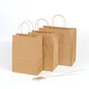 Mode Papieren Tote Gift Bag met Handvat Bruiloften Lunch Pouch Tassen Winkelen Zakken voor geschenken Huwelijk en Winkelen