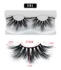 Curly CrissCross Minks Lashes 25mm Super Long Handgjorda återanvändbara Falska Ögonfransar Tjocka Makeup Tillbehör DHL Gratis Eyelash Extensions