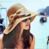 Fashion-Wholesale-New Summer Style Femmes Pliant Summer Beach UV Cap Large BrimFloppy Straw Sun Hat -5