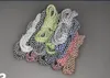 1 par runda stretch shoelaces lysande spets unisex multicolor sko snören 105cm casual sko snören strängar sneakers shoelace het