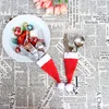 Vente en gros - mignon vaisselle décorative de Noël couteau fourchette ensemble outil de rangement de chapeau de Noël fournitures de décoration de Noël belle 12 * 6 cm 1 PC