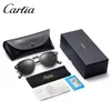 Carfia Gregory Peck Polaryzowane okulary przeciwsłoneczne klasyczne projektant marki Vintage Sunglasses Men Men Kobiety okrągłe okulary przeciwsłoneczne 100 UV400 5266 Y2321461