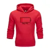 Fashion-low Power Sweatshirt Mäns Hoodies Fashion Solid Fleece Hoodie Mens Pullover Tracksuits Moleton Masculino S-XXXL