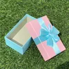 Scatole regalo all'ingrosso scatole per imballaggi creativi scatole regalo per gioielli in scatola di cartone finita con pacchetto boutique di fiocchi
