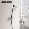 Cabezales de ducha de baño Jomoo cabeza de alta presión Ahorro de agua ABS redondo para WC Duchas de lluvia de mano Ducha con soporte HOSE1