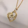 cuore della collana dell'oro 24k