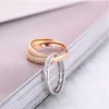 Choucong Charm 3-in-1 Ring Set 925 Sterling Silver Pave Setting Diamond Engagement Band Ringen voor Dames Bruiloft Sieraden