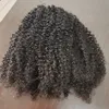 Partihandel Pony Hair Extensions Human Hair Kinky Curly Drawstring Ponytail för svarta kvinnor