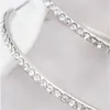 Nouveau design simple conception autrichienne Crystal Rhodium plaqué Big Boucles d'oreilles pour femmes Bijoux Bijoux Bijoux 6927124