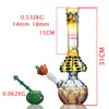 12,2 pouces Big Tall Hookahs Conduites d'eau en verre épais Tube droit Bong Champignon 18mm Bowl Joint Dab Rigs