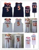 2019 Men's NCAA Virginia Cavaliers 12 De'Andre Hunter Kyle Guy Jersey #5 UVA Final Four ACC Virginia Cavaliers College Basketball Jersey