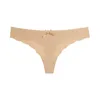 Candy Color Sexy Seamless G String Briefs Ice Silk Low Rise Panties Thong Underwear Drop Ship Lingerie T Back Underpants