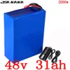 48V 1000W 1500W 2000W EBIKE Batteri 48V 30AH 48V 30AH Electric Scooter Lithium Batteriladdare Batteri med BMS 5A 50A Duty Free