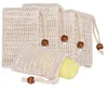 Brushes Sponges Scrubbers Mesh Soap With Wooden Beads Foaming Net Bubble Bag Skin Bathroom Bath Clean Tools