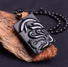 Natural Obsidian nine tail fox Zhaocai Pendant Jewelry Gif Attract the opposite sex