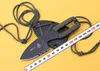 Neck Knife Gear KEY-D Fixed Blade Full Tang Hunting Knife Half Sawtooth 3CR13 Tactical Survival Knives Outdoor Camping Pocket free shipping