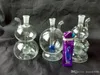 Accessoires de bongs en verre de narguilé de couleur multi-forme ﾠ, Pipes à fumer en verre colorées mini-tuyaux à main multi-couleurs Best Spoon glas