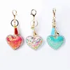 Lovely Heart Pendant Keychains for Women Handbag Decorative Key Ring Tassel Chain Lady Fashion Accessories Wedding Engagement Jewelry