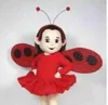 Costume de mascotte orignal princesse papillon rouge personnalisé taille adulte