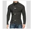 ZOGAA Höst Vinter 2019 Mode Casual Cardigan Sweater Coat Mens Slim Fit Varm Handgjord Tjock Ulltröja Vinterkläder