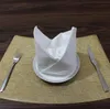 50cm50cm Plain White Napkin Cotton el Resturant Home Table Napkins Fabric Wedding Kitchen Towel Table Towels Cloth GGA21319711300