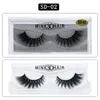 3D Mink Eyelashes Eye Makeup Mink False Wimpers Zachte Natuurlijke Dikke 3D Eye Washes Extension Beauty Tools 17 Styles DHL