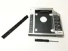 250-слое Универсальный алюминиевый 2-й HDD CADDY 12.7MM SATA 3.0 DVD HDD ADAPTER для 2.5''7 / 9/9.5 / 12.5mm SSD HDD Case Change Chenter CD-ROM