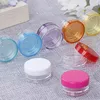 3g 5g Empty Cosmetic Container Plastic Bottle Jars Small Pot with Screw Cap Lid for Makeup Eye Shadow Jewelry