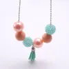 Dernières filles Perles Collier Fashion Child Child Pendentifs Pendentifs Chaîne Collier Enfants Enfants Enfant Toddler Chunky Bubblegum Collier Bijoux