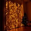 C3047 3 x 3m 304 LED's Venster Gordijn String Light voor Bruiloft Kerst Decor