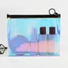 Kosmetische Taschen Hüllen Mode Laser Bag Frauen Makeup Case TPU Transparent Schönheit Organizer Beutel Weibliche Gelee Dame Make-up