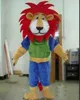2019 Vendita diretta in fabbrica Fire Red Manes Atleta Lion Animal Mascot Costumes Costume di Halloween Cartoon Suit Fancy Dress Outfit