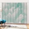 3d Living Room Curtain Simple Hand-painted Fantasy White Feathers Decorative Interior Beautiful Blackout Curtains