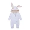 Retail Ins Baby Big Ears Rabbit Romper Onepiece Rompers Spädbarn Toddle Onesies Jumpsuits Kids Triangular Climbing Clothes Children6750779