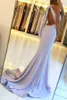 Lavender Cheap Simple Mermaid Prom Dresses Jewel Neck Backless Floor Length Dresses Evening Gowns Formal Dress Vestidos de fiesta