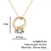 Gold Necklaces 18K Gold Stellux Austrian Crystals Paved Pendant Necklace