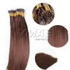 Braziliaanse Nano Tip Menselijk Hair Extensions Rechte Dubbele Getekende 1G / Strand 100g 16 "tot 26" 100% Maagdelijk Haar Topkwaliteit VMAE HAAR