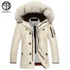 Asesmay marque vêtements hiver hommes veste chaud épais vers le bas manteaux hommes neige décontracté parkas sweats à capuche grand véritable col de fourrure homme vestes