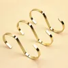 Stainless Steel S Shaped Hooks Clothes Hanger Silver/Black/Rose Gold Pants Bag Hanger Rack Home Store Storage QW9549