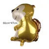 Новое прибытие животных Енот Fox Hedgehog алюминиевый шар мультфильм животных Фольга Воздушные шары Оптовая Birthday Party украшения