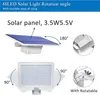 800lm Solar Garden Light 48leds IP65 Integra Split Solar Street Lights Lampada da parete solare per esterni ad angolo regolabile