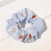 Ins heta blomma scrunchies elastiska hårband kvinnor scrunchy tjejer söt hår tillbehör blommig hästsvans hållare gummi hår slipsar