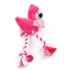 حار الكلب لعب الوردي محشوة يصرخ لينة فلامنغو للكلاب الصغيرة جرو الصوت لعبة أفخم صرير طيور النحام حيوانات اللعب GB994