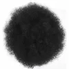 Hot style Afro bladerdeeg Korte paardenstaart Kinky Curly Buns goedkoop haar Chignon haarstukje clip in Bun voor zwarte vrouwen