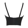 She'Smoda Unikalna Rhinestone Gaga Bustier Perły Diament Push Up Night Club Bralette Damski Bra Cropped Top Kamizelka Plus Sizej190424