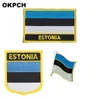 Distintivo patch bandiera egiziana 3 pezzi un set di toppe per abbigliamento Decorazione fai da te PT0009-3