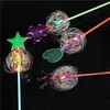 Drôle jouet magique étincelant broche baguette incroyable rotation coloré bulle forme lueur bâton jouets pour enfant enfants cadeaux MF9991